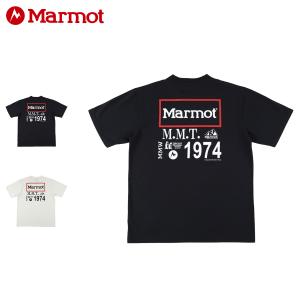 Marmot マーモット Tシャツ 半袖 エムエムダブリューコレクションロゴ メンズ MMW Collection Logo-T ブラック ホワイト 黒 白 TSSMC404｜sugaronlineshop