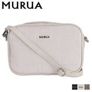 MURUA ムルーア ショルダーバッグ レディース 斜め掛け 小さめ SHOULDER BAG ブラック アイボリー シルバー 黒 MR-B1175｜sugaronlineshop