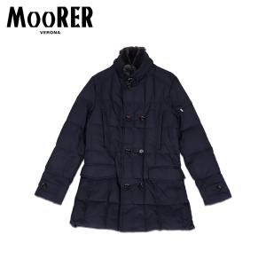 ムーレー MOORER ダウンジャケット アウター メンズ モリス MORRIS KM ネイビー