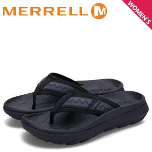 MERRELL メレル リカバリーサンダル トングサンダル ハット ウルトラ フリップ レディース HUT ULTRA FLIP ブラック 黒 J005902｜sugaronlineshop