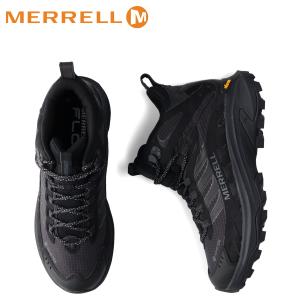 MERRELL メレル ハイキングシューズ ブーツ ウォーキング モアブ スピード 2 ゴアテックス メンズ MOAB SPEED 2 MID GORE-TEX ブラック 黒 J037501｜sugaronlineshop