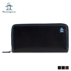 Munsingwear マンシングウェア 長財布 メンズ レディース クラフトロゴ ラウンドファスナー 本革 LONG WALLET MU-3070120｜sugaronlineshop