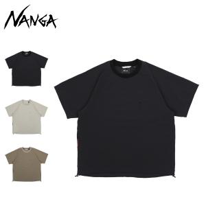 ナンガ NANGA Tシャツ 半袖 ドットエア コンフィー メンズ Dot Air COMFY TEE ブラック ライトベージュ ベージュ 1E904｜sugaronlineshop