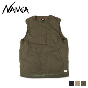 ナンガ NANGA 焚火 ベスト インナーダウン アウター メンズ レディース TAKIBI RIPSTOP INNER DOWN VEST ブラック ベージュ グリーン 黒 ND2241-1B301｜sugaronlineshop