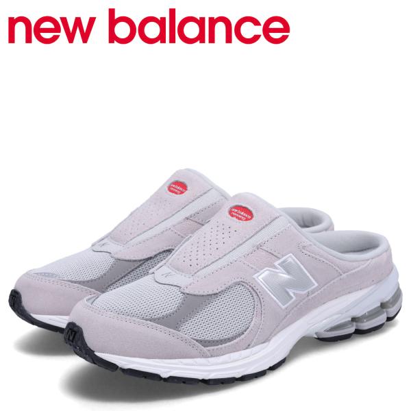 訳あり BOX破損 new balance ニューバランス 2002 サンダル ミュール メンズ D...