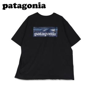 patagonia パタゴニア Tシャツ 半袖 メンズ レディース BOARDSHORT LOGO POCKET RESPONSIBILI T-SHIRT ブラック 黒 37655｜sugaronlineshop