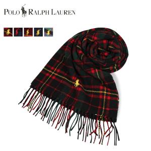 POLO RALPH LAUREN ポロ ラルフローレン マフラー メンズ レディース ウール チェック CLASSIC WOOL TARTAN SCARF PC0458｜sugaronlineshop