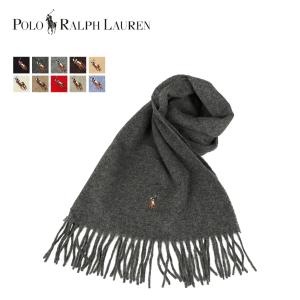 POLO RALPH LAUREN ポロ ラルフローレン マフラー スカーフ メンズ レディース ブラック ホワイト グレー ネイビー ベージュ カーキ ブラウン 黒 白 PC0496｜sugaronlineshop