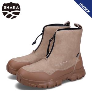 シャカ SHAKA ブーツ センタージップ トレック ジップ ブーティー メンズ レディース 撥水 TREK ZIP BOOTIE AT ブラウン SK-228｜sugaronlineshop