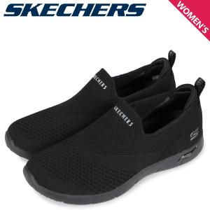 SKECHERS スケッチャーズ スニーカー スリッポン レディース アーチフィット ARCH FIT REFINE DONT GO ブラック 黒 104164｜sugaronlineshop