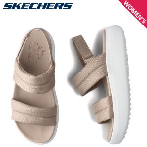 SKECHERS スケッチャーズ サンダル スポーツサンダル ボブス ポップ アップス プラトニッククラッシュ レディース 厚底 ベージュ 114784｜sugaronlineshop