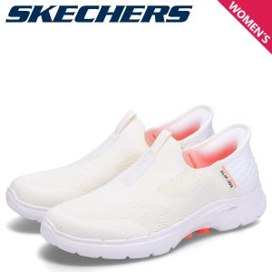 SKECHERS スケッチャーズ スリッポン スニーカー ゴーウォーク 6 ファビュラス ビュー レディース GO WALK 6-FABULOUS VIEW オフホワイト 124569｜sugaronlineshop