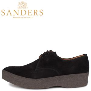 サンダース SANDERS プレーントゥ シューズ メンズ ビジネス LO-TOP PLAIN GIBSON SHOE Fワイズ ブラック 黒 7995BS｜sugaronlineshop