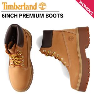 Timberland ティンバーランド ブーツ 6インチ プレミアム ウォータープルーフ プラットフォーム レディース 厚底 防水 ウィート A5RJD｜sugaronlineshop