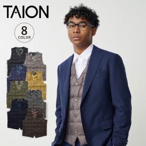 TAION（タイオン） ダウンベスト ベスト SINGLE SNAP BUTTON DOWN