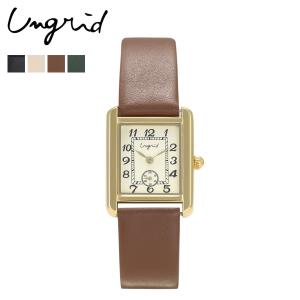 Ungrid アングリッド 腕時計 レディース ANTIPUE SQUARE LEATHER WATCH ブラック アイボリー キャメル グリーン 黒 UNG-21780T｜sugaronlineshop