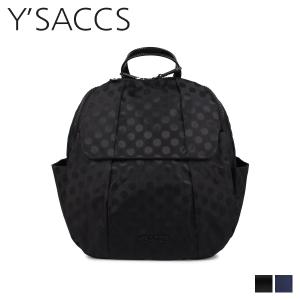 Y’SACCS イザック リュック バッグ バックパック レディース ポルカドット 撥水 POLKA DOTS RUCKSACK S ブラック ネイビー Y71-03-09 母の日｜sugaronlineshop