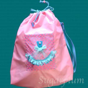 ジュニア衣装バッグ ポップ（ピンク・イエロー・レッド）｜sugarplum
