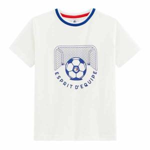 petit bateau プチバトー Tシャツ 男の子 サッカー シンプル 110cm 6ANC｜sugi-lab