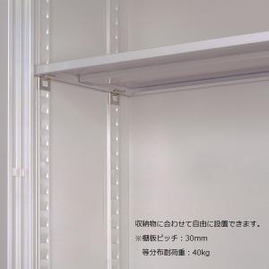 スチール書庫 幅150cm ガラス扉 キャビネ...の詳細画像2