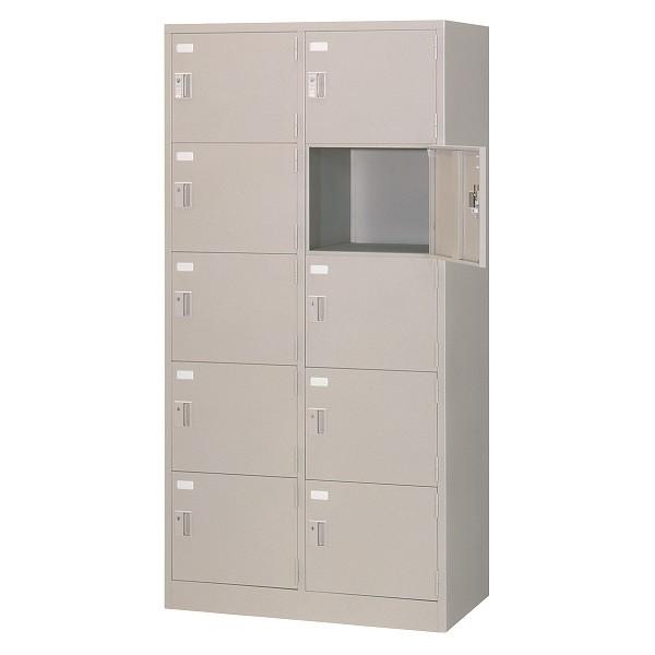 ロッカー 10人用 多人数ロッカー スチールロッカー 10人用ロッカー シリンダー錠 鍵付き オフィ...