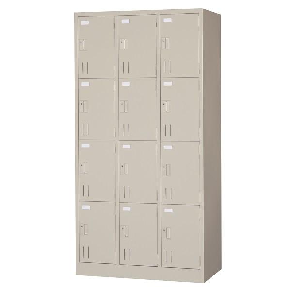 ロッカー 12人用 多人数ロッカー スチールロッカー 12人用ロッカー 深型 シリンダー錠 鍵付き ...