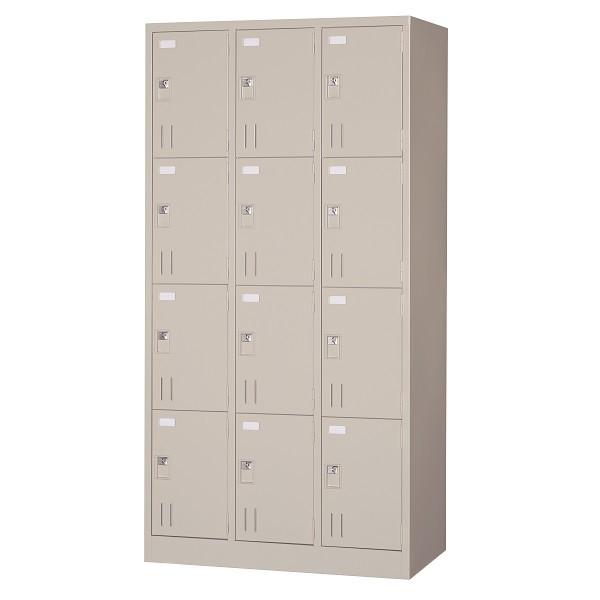 ロッカー 12人用 多人数ロッカー スチールロッカー 12人用ロッカー 深型 南京錠用掛金具付取手タ...