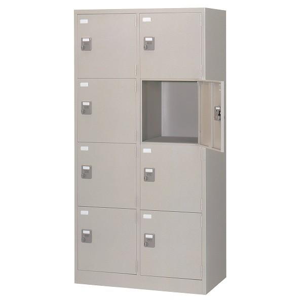 ダイヤルキーロッカー 8人用 多人数ロッカー 8人用ロッカー ダイヤル錠 手ぶらキー付 オフィス家具...