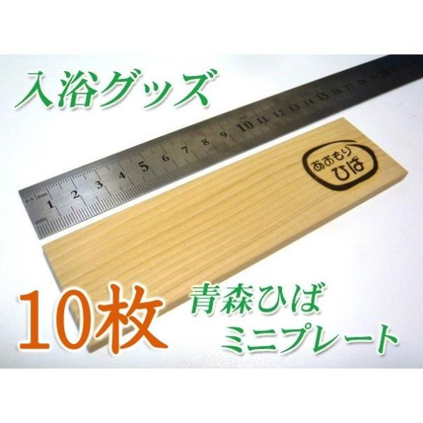 １０枚セット★入浴グッズ 青森ひば 森の癒やしプレート １０枚／森の香り 入浴癒しグッズ