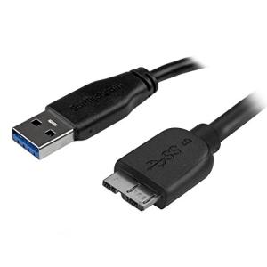 StarTech.com USB 3.0 A - Micro B スリムケーブル 3m USB3AUB3MS｜sugimotoshouji