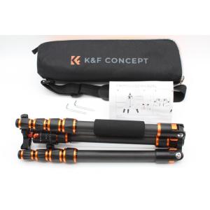 【美品】K&amp;F CONCEPT ケーアンドエフコンセプト 三脚 5段 全高153cm 一脚可変式 自...