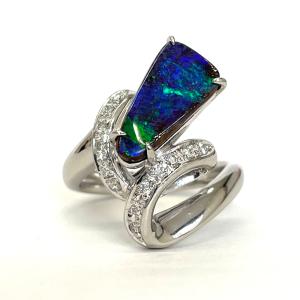 GUCCI（グッチ） シルバー925 ダブルG マザーオブパール リング リング