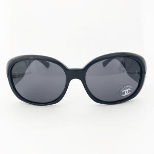 シャネル CHANELサングラス カメリア 黒×白 5113-A c.501 87 中古 シャネル CHANELサングラス カメリア 黒×白 5113-A c.501 87 中古