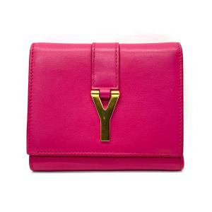 サンローラン　長財布　ピンク　正規品　中古 SAINT LAURENT - サンローラン 長財布 ピンク 正規品 中古の通販 by