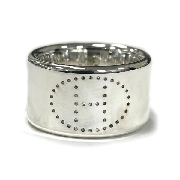 【中古】エルメス　HERMES　エヴリン　エクリプスリュバン　SV　スターリングシルバー　リング 　...