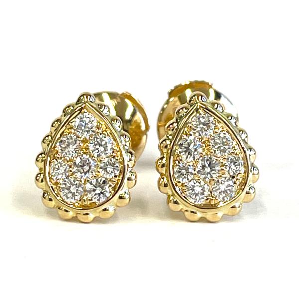 【中古】ブシュロン　Boucheron　セルパンボエム　ピアス　K18YG　イエローゴールド　ダイヤ...