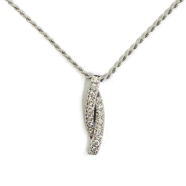 【中古】ダミアーニ　Damiani　ネックレス　K18WG（750）　ダイヤ　ＮＣ