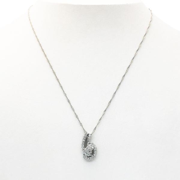 Pt850　ダイヤ　ネックレス　D 0.50ct　重さ：4.8ｇ