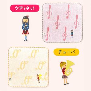 音符柄 チックトーン タオルハンカチ 音楽 タ...の詳細画像5
