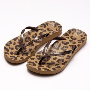 バイオニック Vionic シューズ ビーチサンダル レディース H344NOOSA LEOPARD ブラウン 茶 ノーサ レオパード 靴 O脚 矯正 室内履き ベランダ履き つっかけ