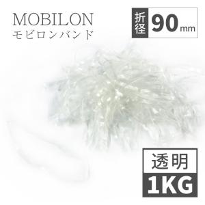 モビロンバンド　折径90mm 1kg（約4,600本）　透明　通常[ディスクシステム対応]｜sugita-band