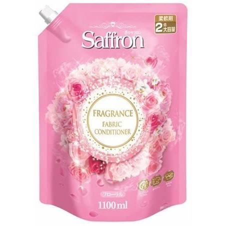 【大容量】 香りサフロン 柔軟剤 フローラルの香り 詰替用大容量 1100ml