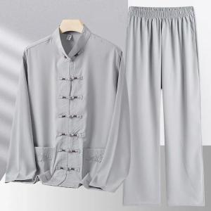 中華服 太極拳 唐装 演出服 少林拳 太極拳服...の詳細画像4
