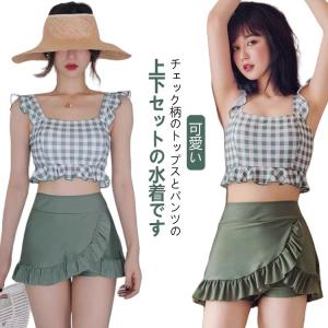 温泉 サマー レディース水着 韓国 タンキニ 海...の商品画像