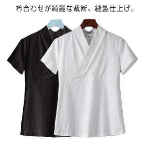 浴衣 半襦袢 和装 着物 襦袢 Tシャツ 肌着 半袖 簡単 きもの 下着 レディース インナー 衿付き 簡単 初心者 一体型 和装 速乾 快適 女性