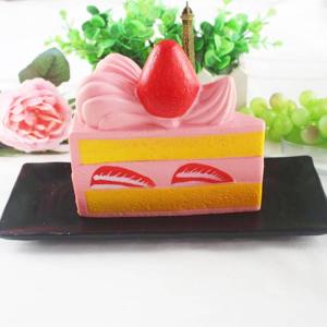 スクイーズ 低反発 イチゴケーキ カットケーキ...の詳細画像2