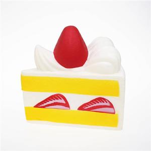 スクイーズ 低反発 イチゴケーキ カットケーキ...の詳細画像3