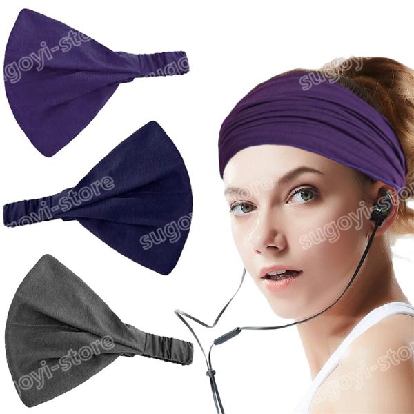 [3枚セット]ヘアバンド ヘッドバンド カチューシャ スポーツバンド ヘアターバン 汗止め 伸縮通気...