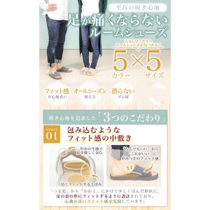 スリッパ ルームシューズ 足が痛くならない 室...の詳細画像1