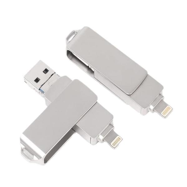 ３ in1 USBメモリー 2TB 【USB｜Lightning｜Micro USB接続ポート対応】...